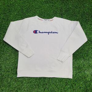Vintage Y2K Champion Sweatshirt Womens Large 20x25 Raglan